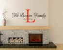 Customized Name Wall Decal Custom Family Name Wall Sticker